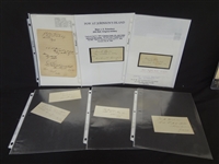 (8) Civil War Prisoner of War Documents Signatures: Johnsons Island