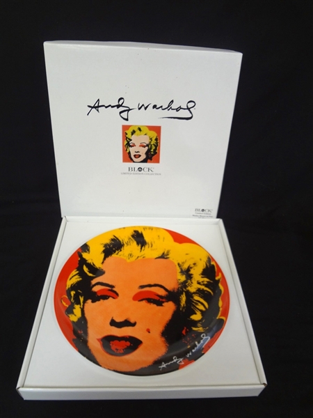 Marilyn Monroe Block China Charger Andy Warhol 2201/5000