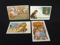 (4) Turn of the Century Halloween Postcards: USA, Bien