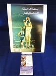 John Havlicek Autographed Photo Letter of Authenticity From JSA 
