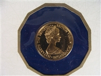 1975 British Virgin Islands $100 Gold Proof Coin 7.1 grams 90%