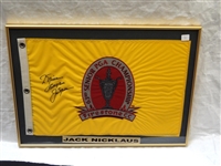 Jack Nicklaus Autographed 63rd Annual Senior PGA Championship Pin Flag