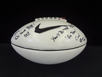 Dean Pees Autographed Nike White Panel Football LOA from JSA