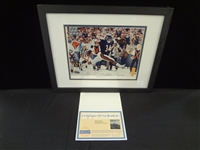 Walter Payton Autographed Color Photograph LOA from Steiner