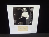 Marlene Dietrich Cut Signature Display with Print LOA from JSA