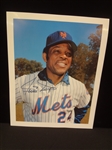 Willie Mays Autographed Color Photograph LOA from JSA