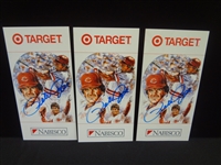 (3) Pete Rose Autographed Nabisco Target Cards LOA from JSA