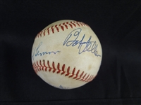Bob Feller, Bob Lemon, Mel Harder Autographed American League Baseball LOA from JSA