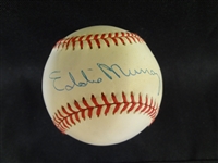 Eddie Murray Single Signed American League Bobby Brown Baseball LOA from JSA