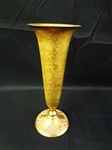 Louis C. Tiffany Furnaces 1920s Bronze and Enamel Trumpet Vase