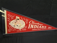 1954 Cleveland Indians AL Champion Pennant