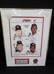 Cleveland Indians Rookie of the Year Oversize Poster Autographed 