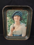 1921 Coca-Cola Serving Tray: "Autumn Girl" 