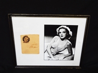 Judy Garland (1922-1969) Cut Signature With Photo Framed Display