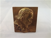 Franz Stiasny (Polish 1881-1941) Portrait Bronze Medallion Johannes Brahms