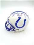 Hall of Fame John Mackey Autographed Colts Mini Helmet