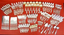 Towle "Old Colonial" Sterling Silver Flatware Set (161) Pieces Including RARE Sardine Tongs