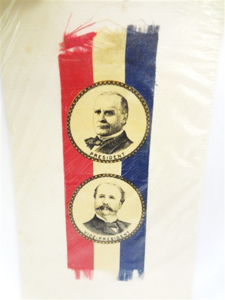 William McKinley & Garret Hobart Campaign Ribbon