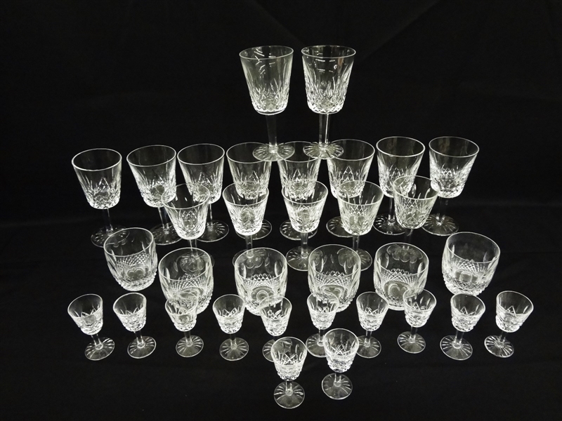 Waterford Crystal Glass Stemware Group
