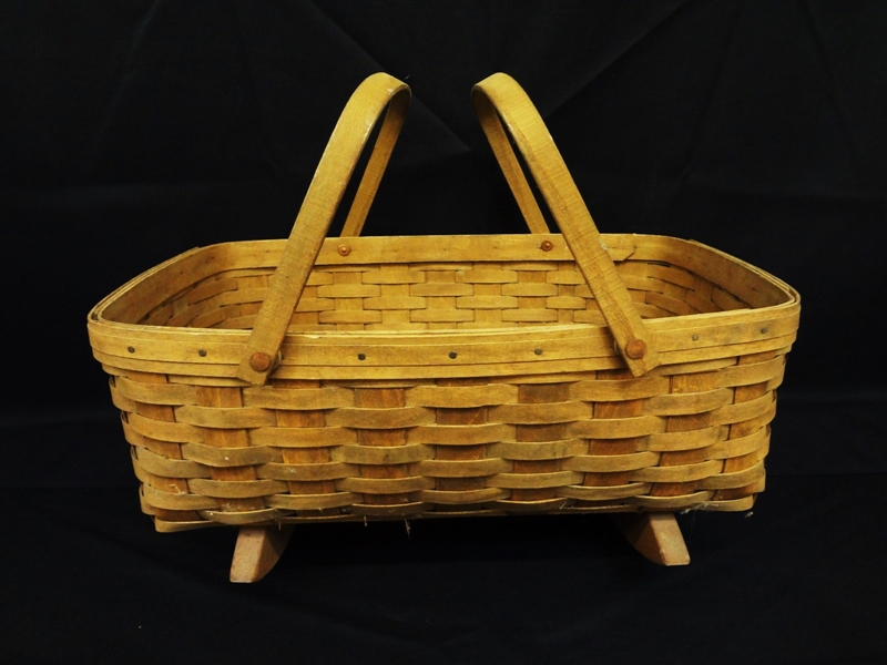 Longaberger 2 Handle Cradle Basket