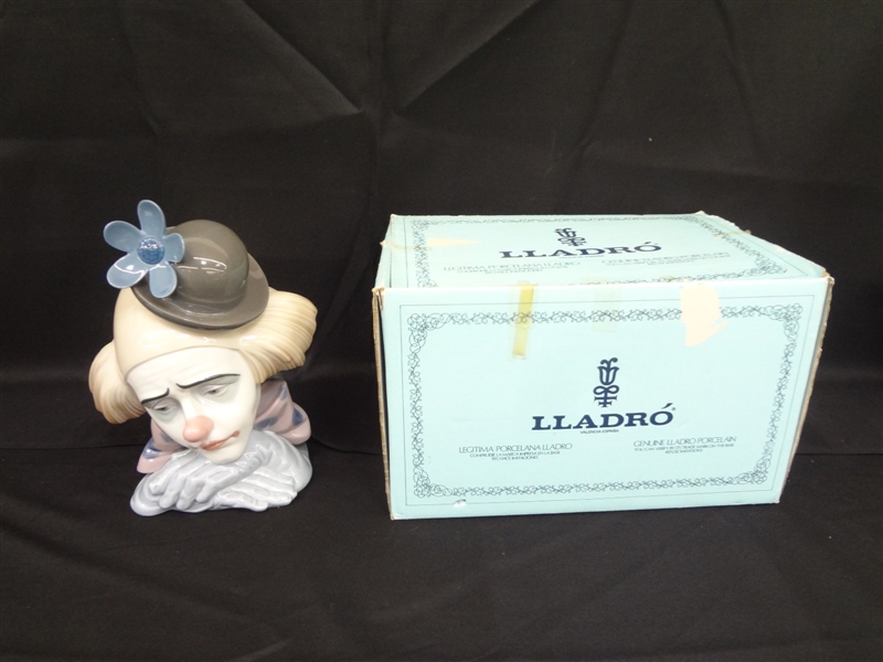 Lladro "Pensive Clown" with Original Box