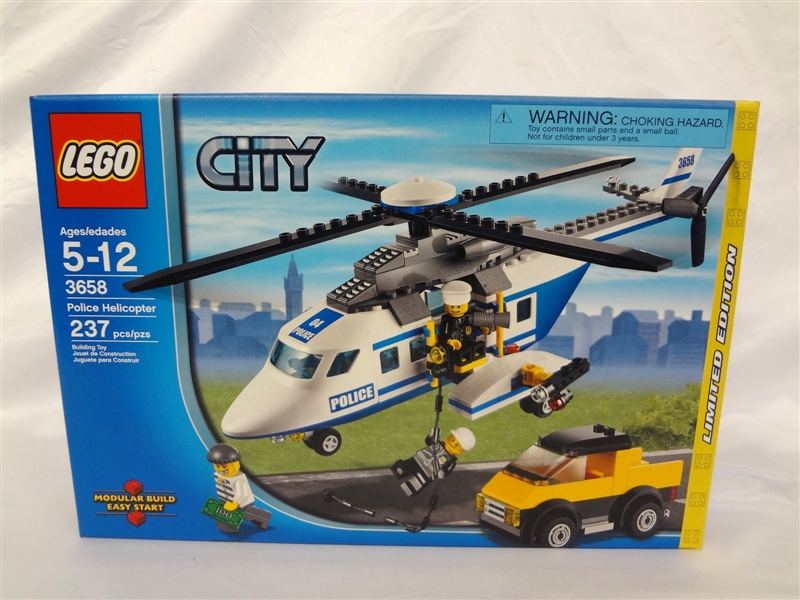 LEGO 3658 City Police Helicopter Unopened Collector Set 