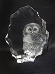 Mats Jonasson Crystal Glass Owl 