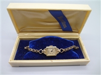 14K Gold Filled Ladies Hamilton Watch Original Velvet Lined Box