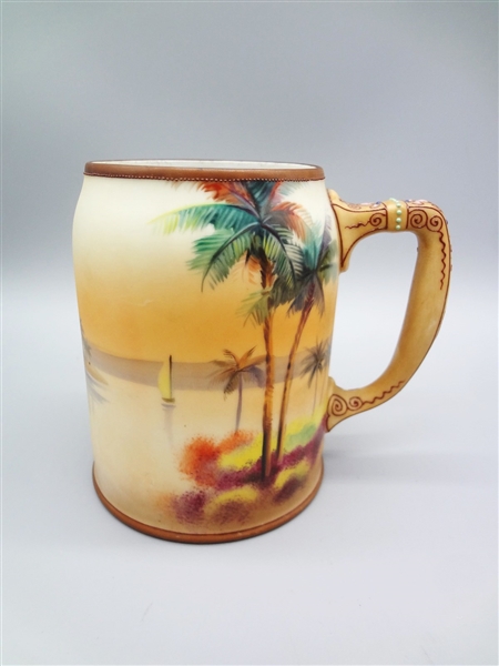 Nippon Hand Painted Handled Mug