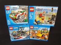 (4) LEGO Unopened Sets: 60127 Prism Island Starter Set, 60072 Demolition, 8401 Minifigure Collection, 60053 Race Car