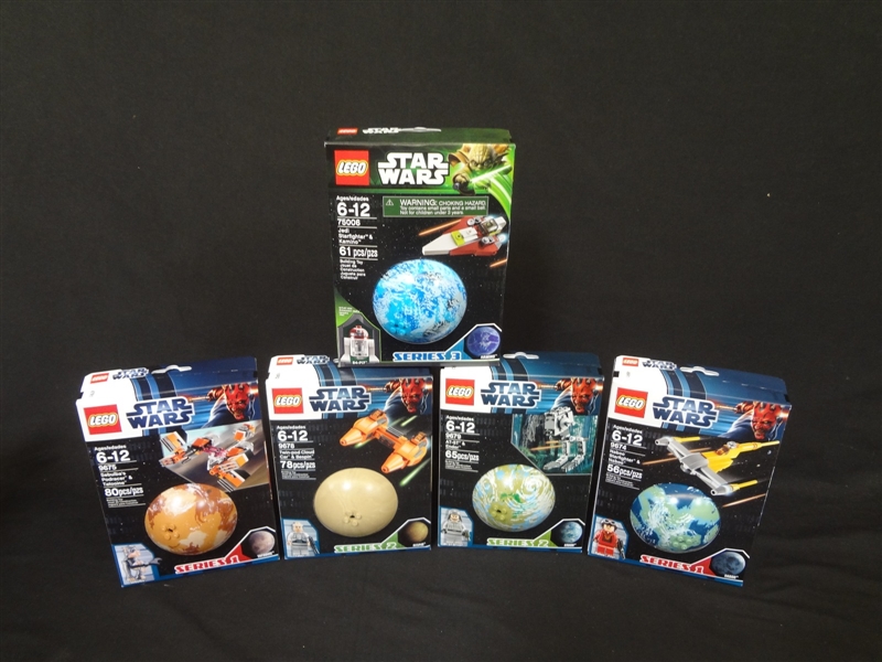 (5) LEGO Unopened Star Wars: 9675, 9678, 75006, 9679, 9674