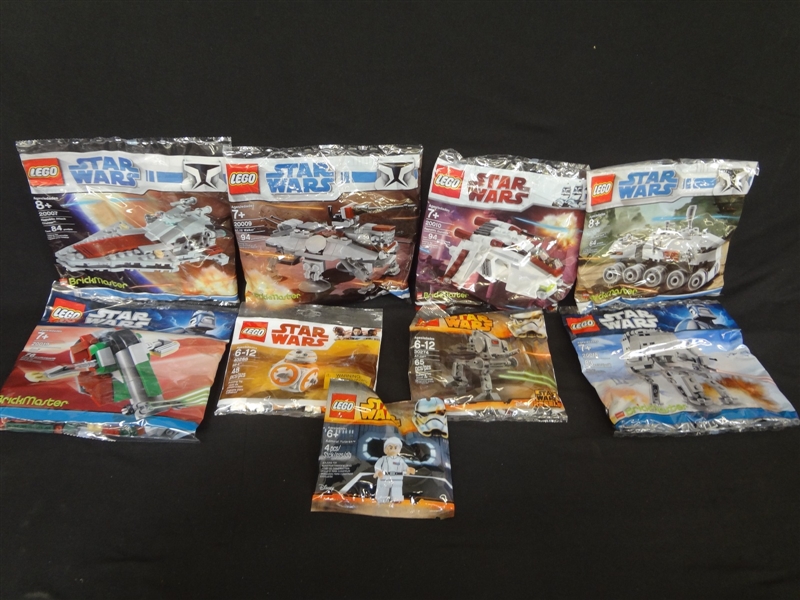 (9) LEGO Unopened Star Wars Baggies