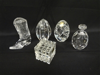 (5) Pieces of Lead Crystal: Ralph Lauren, Possell, Poland