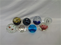 (8) Crystal Paperweights
