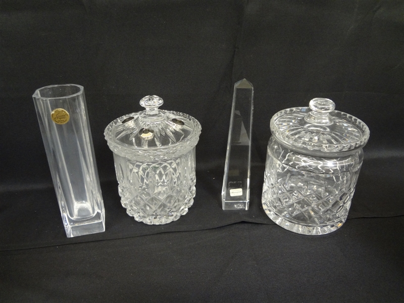 (4) Miscellaneous Crystal: Beaubourg, Oberursel, Galway, Royal Doulton