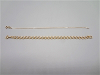 (2) 14k Yellow Gold Bracelets