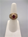 10k Gold University Minnesota Class Ring with Ruby
