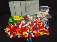 Over 300 Loose Vintage LEGO Bricks, Road Sheets, Instruction Booklets