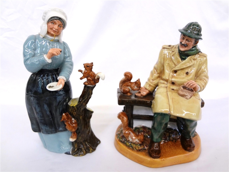 (2) Royal Doulton Figurines: Good Friends, Lunchtime