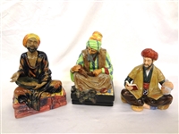 (3) Royal Doulton Figurines: Mendicant, Cobbler, Omar Khayyam