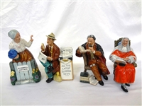 (4) Royal Doulton Figurines: Thank You, Stop Press, Professor, Judge
