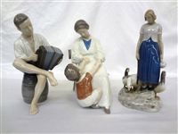 (3) Bing and Grondahl Figurines