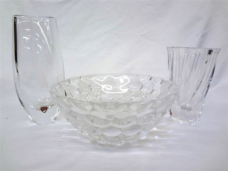 (3) Group of Orrefors Crystal