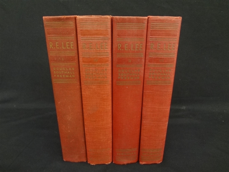 "R.E. Lee: A Biography" Volumes I-IV Charles Scribners and Sons First Edition 1934