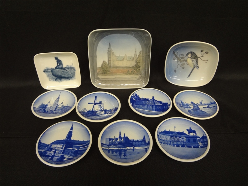 (10) Royal Copenhagen Trinket Plates