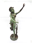 Bronze Sculpture Female Unsigned