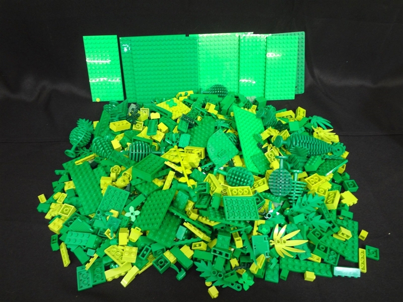 5 Pounds Loose Green LEGO Bricks
