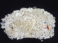 8.9 Pounds White Loose LEGO Bricks