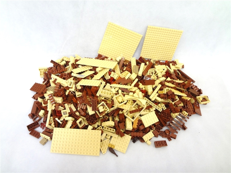 5.12 Pounds Brown Loose LEGO Bricks
