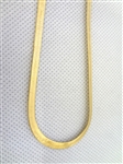 14k Yellow Gold Herringbone Necklace 20"